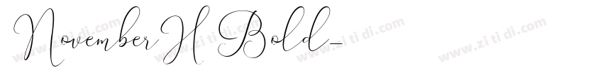 NovemberH Bold字体转换